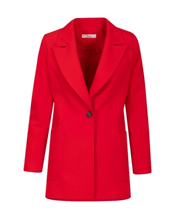 Cep Detaylı Blazer Ceket-Kırmızı - 9