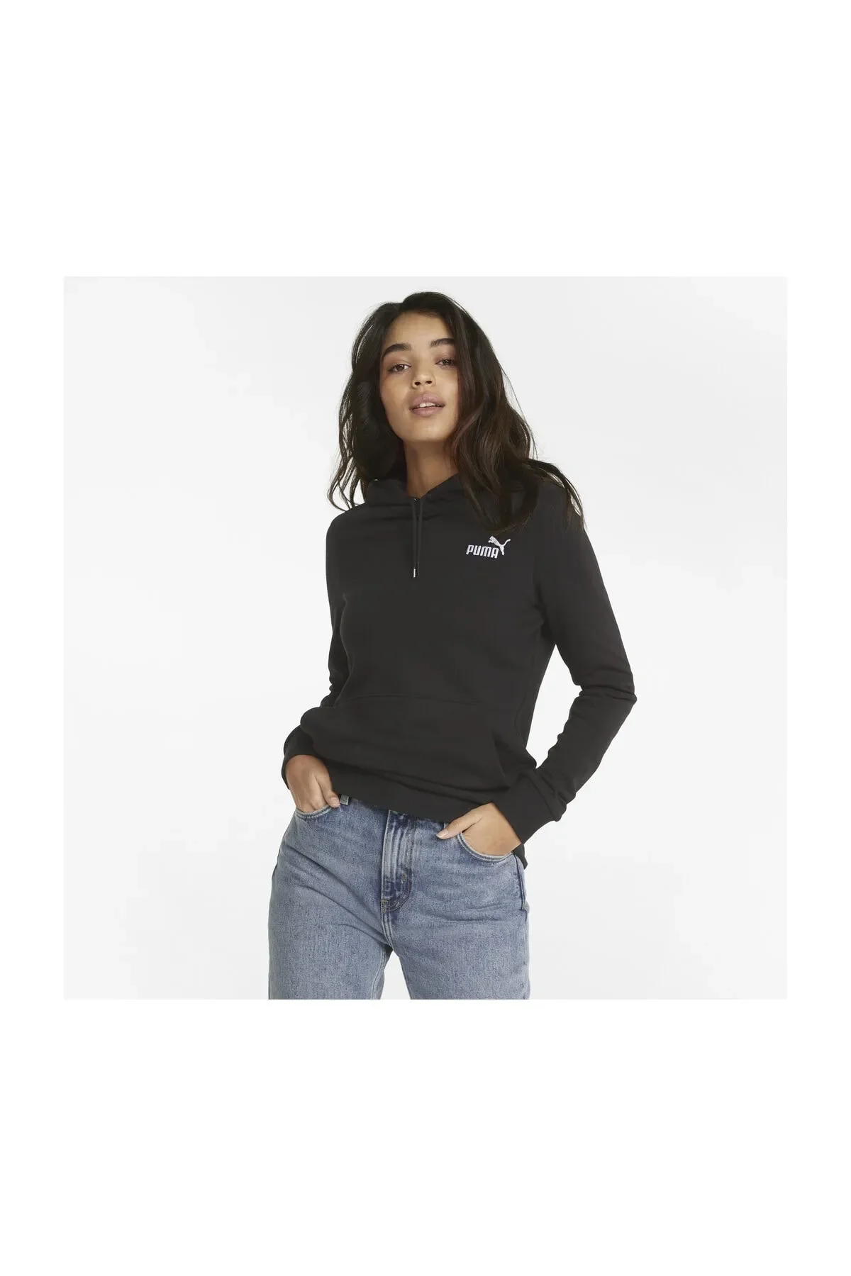 Essential+ Embroidery Kadın Günlük Stil Sweatshirt 848332-Siyah - 1