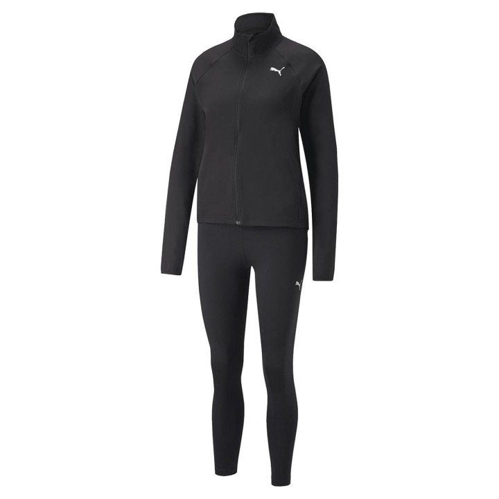 Active Woven Suit Kadın Günlük Stil Eşofman Takımı-Siyah - 3
