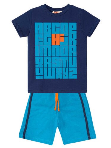 Alfabe Erkek Çocuk T-shirt Şort Takım - 3