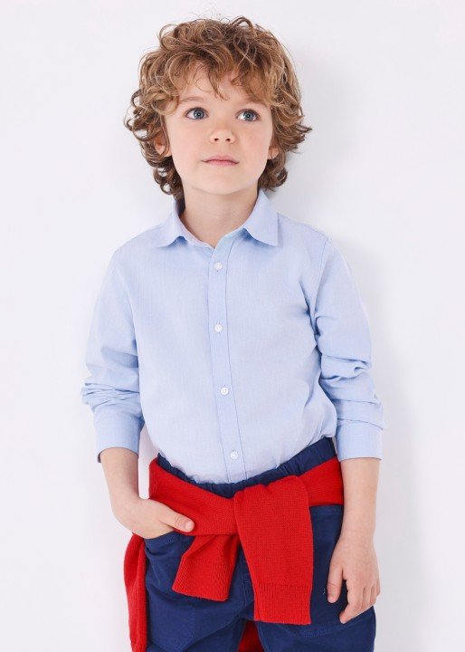 Erkek Çocuk Basic Gömlek-Mavi - MAYORAL
