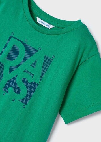 Erkek Çocuk Basic T-Shirt-Yeşil - 3