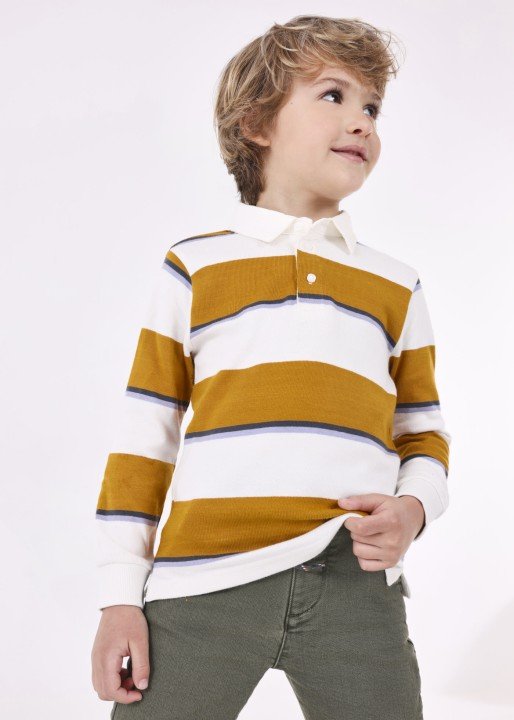 Erkek Çocuk Uzun Kol Tişört-Kahverengi - 2