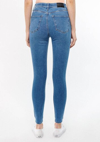  Kadın A.C.A.İ.P Move Vintage Jean Pantolon - İndigo - 5