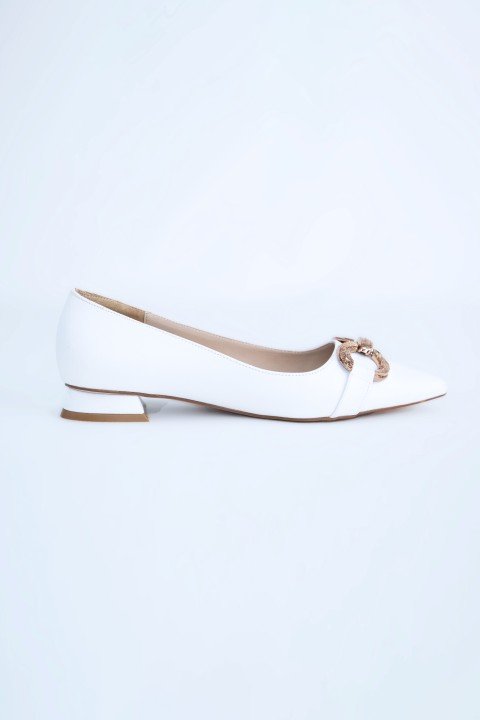 Kadın Babet Ayakkabı Z711600-Beyaz - 2