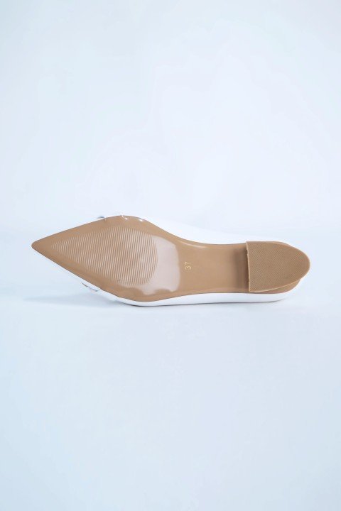 Kadın Babet Ayakkabı Z711600-Beyaz - 6
