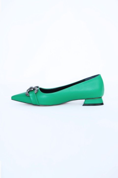 Kadın Babet Ayakkabı Z711600-Yeşil - 2