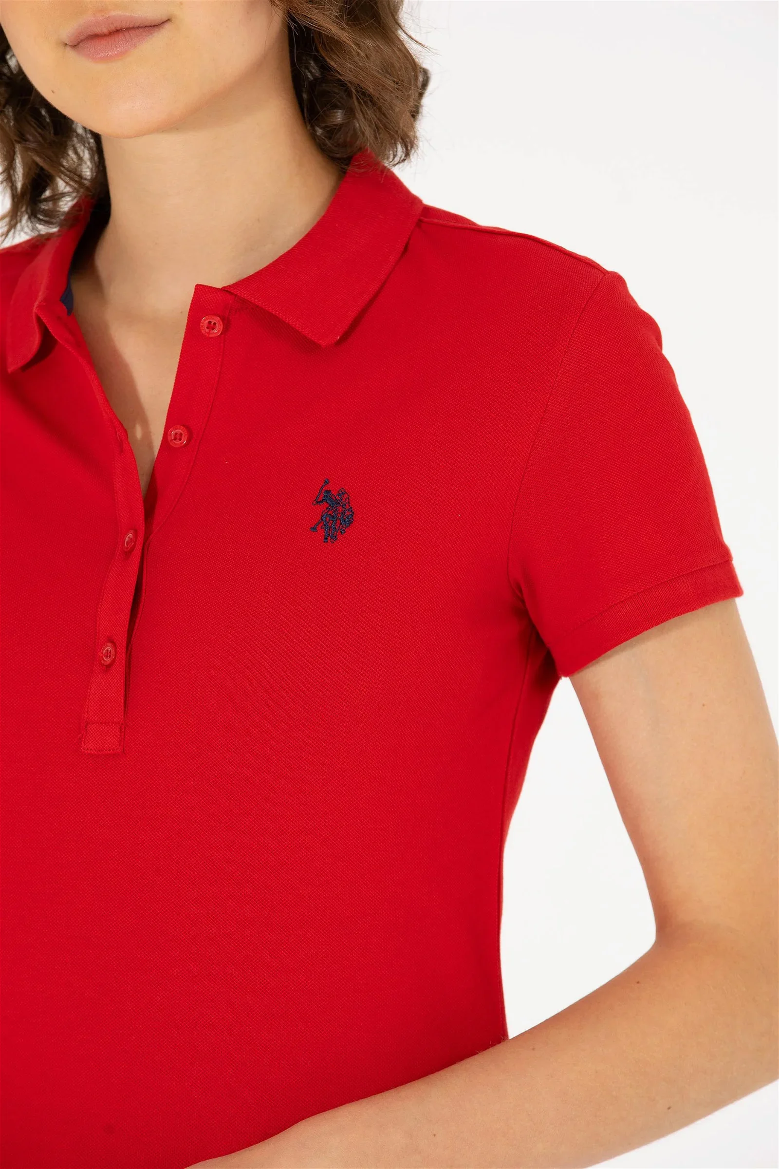 Kadın Basic Tişört-Kırmızı - 7