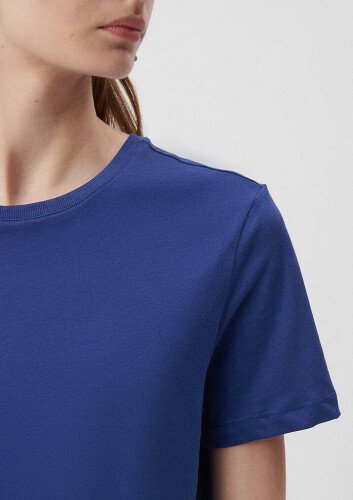 Kadın Basic Tişört-Mavi - 5