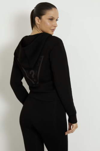 Kadın Guess Arkası Üçgen Logolu Scuba Sweatshirt - Siyah - 3