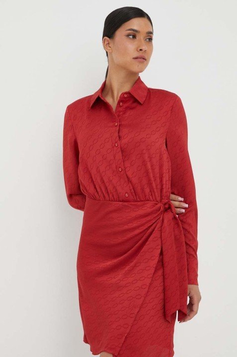 Kadın Guess CAMILLA CHEMISIER Elbise - Kırmızı - GUESS