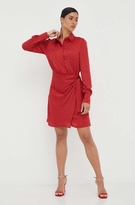 Kadın Guess CAMILLA CHEMISIER Elbise - Kırmızı - 2