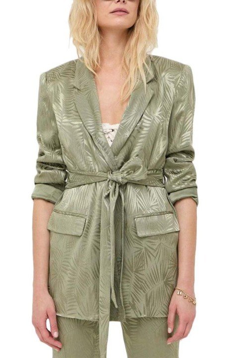 Kadın Guess Kemerli Blazer Ceket - Yeşil - GUESS