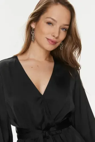 Kadın Guess Regular Fit Bluz - Siyah - 3