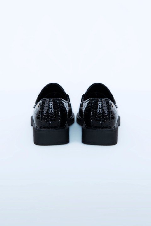 Kadın Klasik Ayakkabı Z24207-SiyaH Rugan - 5