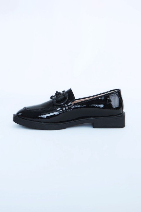 Kadın Klasik Ayakkabı Z24208-Siyah Rugan - 1