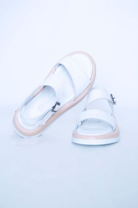 Kadın Ortopedik Sandalet PC-7101-Beyaz - 5