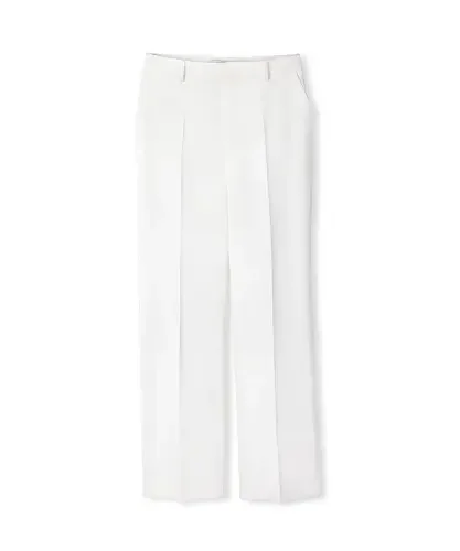 Kadın Straight Fit Pantolon-Kırık Beyaz - 5