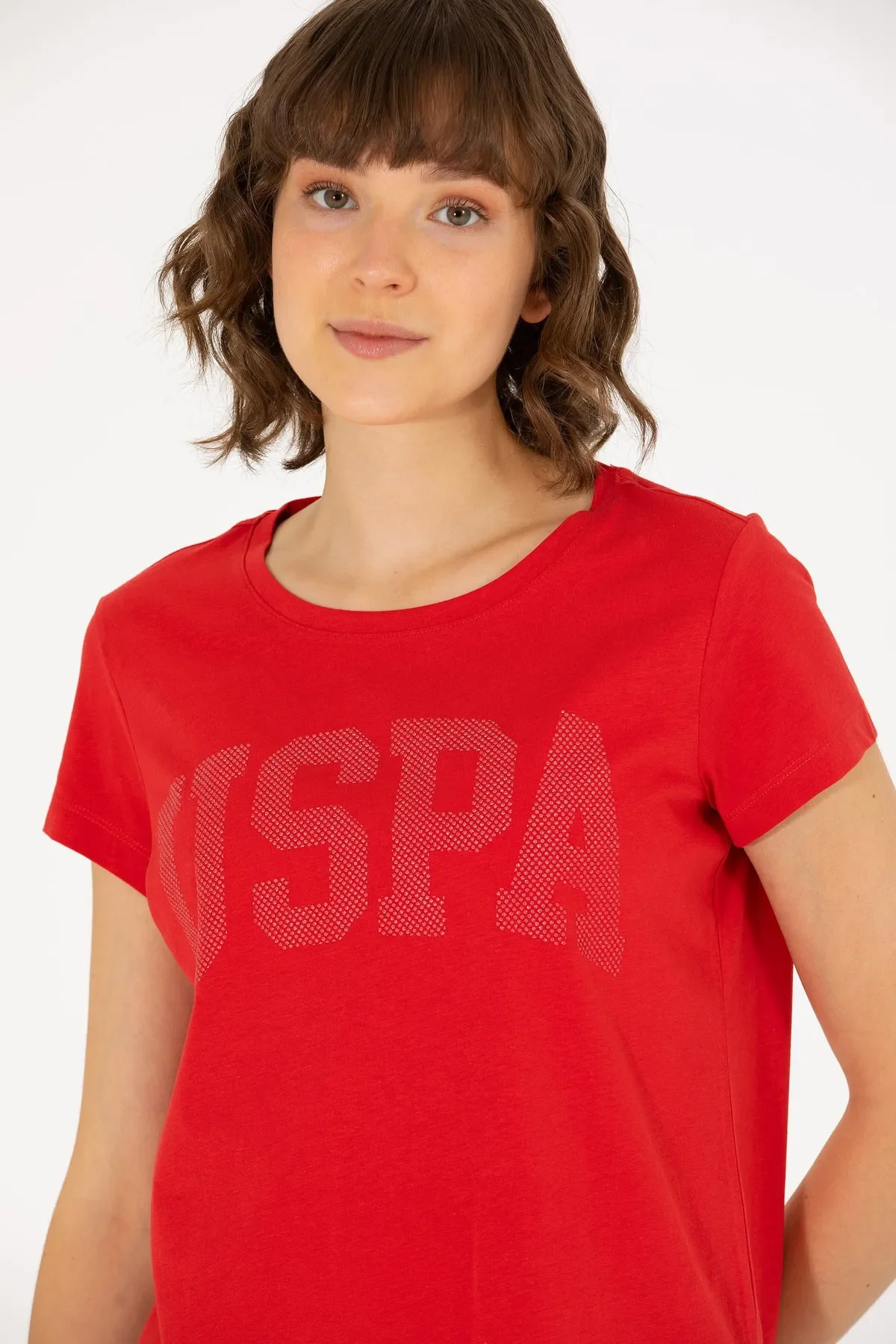 Kadın T-shirt-Kırmızı - 3