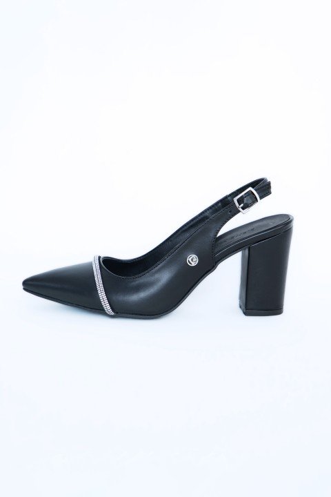 Kadın Topuklu Ayakkabı PC-52203-Siyah - 1