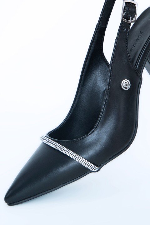 Kadın Topuklu Ayakkabı PC-52203-Siyah - 4