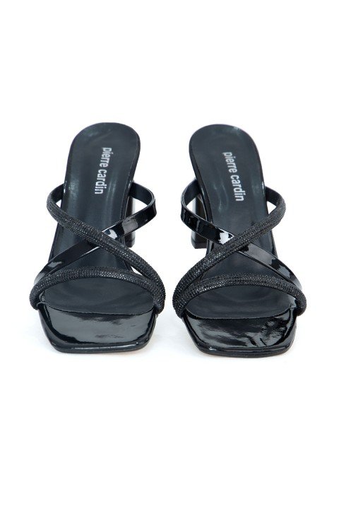 Kadın Topuklu Ayakkabı PC-52217-Siyah Rugan - 3