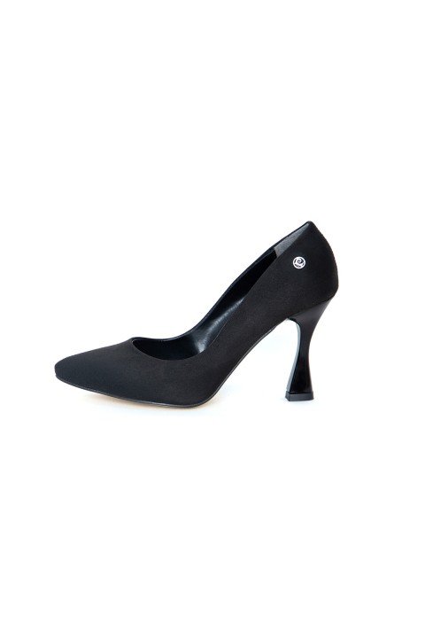 Kadın Topuklu Ayakkabı PC-52281-Siyah Süet - 2