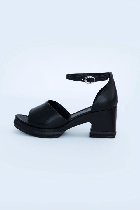 Kadın Topuklu Ayakkabı Z395001-Siyah - 2