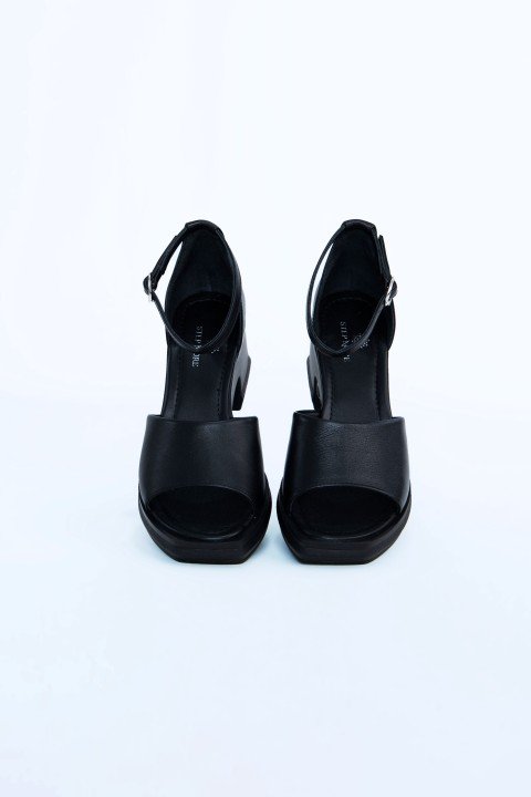 Kadın Topuklu Ayakkabı Z395001-Siyah - 3