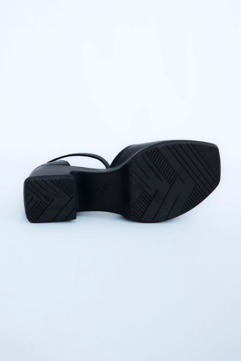 Kadın Topuklu Ayakkabı Z395001-Siyah - 8