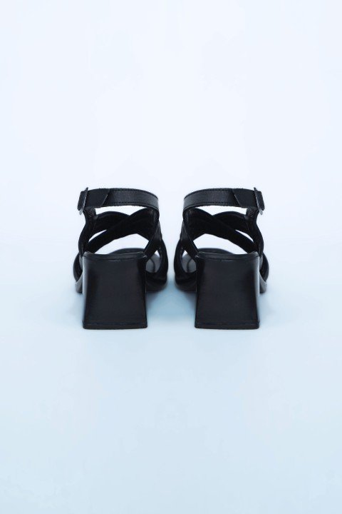 Kadın Topuklu Ayakkabı Z6912003-Siyah - 3