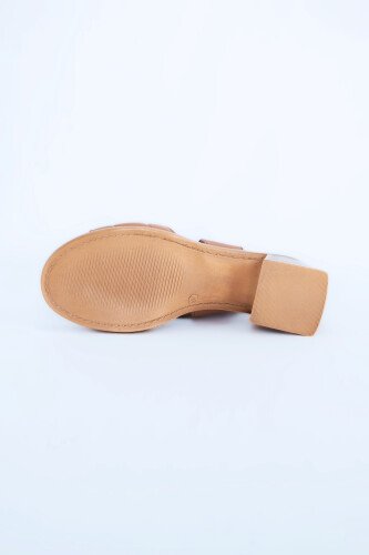 Kadın Topuklu Ayakkabı Z6912003-Taba - 7