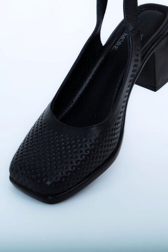 Kadın Topuklu Ayakkabı Z6919002-Siyah - 4