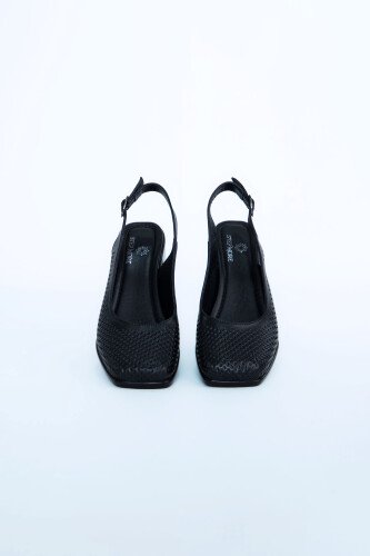 Kadın Topuklu Ayakkabı Z6919002-Siyah - 5