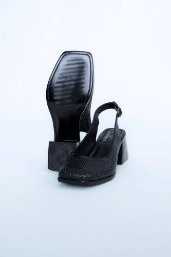 Kadın Topuklu Ayakkabı Z6919002-Siyah - 6
