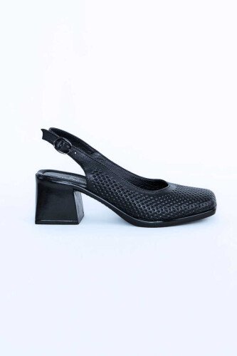 Kadın Topuklu Ayakkabı Z6919002-Siyah - 8