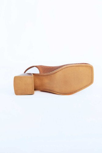 Kadın Topuklu Ayakkabı Z6919002-Taba - 12