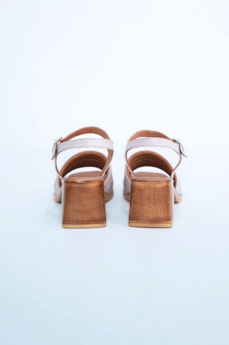 Kadın Topuklu Ayakkabı Z6919006-Buz - 5