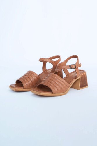 Kadın Topuklu Ayakkabı Z6919006-Taba - 1