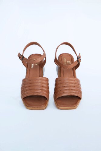 Kadın Topuklu Ayakkabı Z6919006-Taba - 2