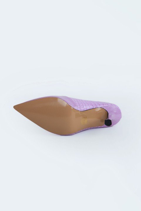 Kadın Topuklu Ayakkabı Z711437-Lila Rugan - 4
