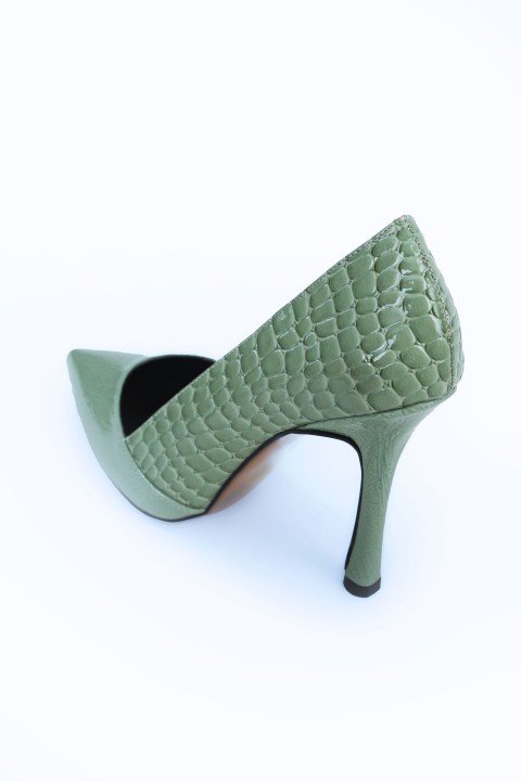Kadın Topuklu Ayakkabı Z711437-Mint Rugan - 2