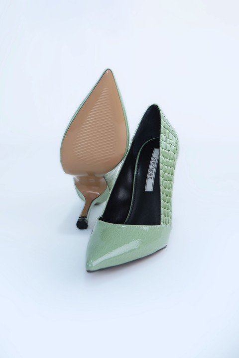 Kadın Topuklu Ayakkabı Z711437-Mint Rugan - 6