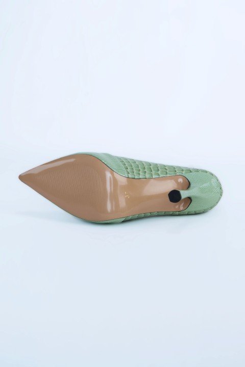 Kadın Topuklu Ayakkabı Z711437-Mint Rugan - 7