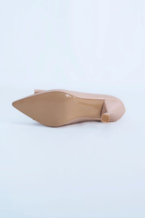 Kadın Topuklu Ayakkabı Z711513-Bej - 6