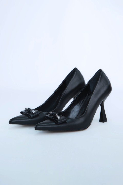 Kadın Topuklu Ayakkabı Z711513-Siyah - 1