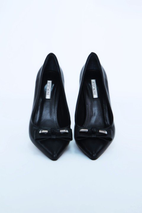 Kadın Topuklu Ayakkabı Z711513-Siyah - 4