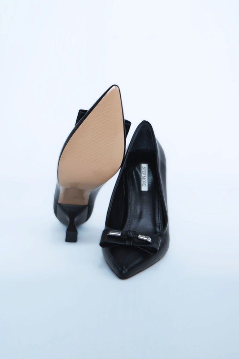 Kadın Topuklu Ayakkabı Z711513-Siyah - 6