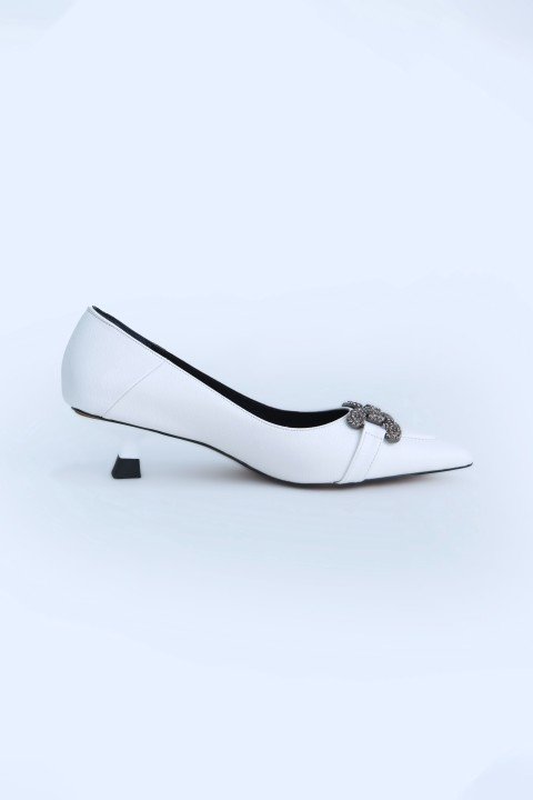 Kadın Topuklu Ayakkabı Z711535-Beyaz - 2