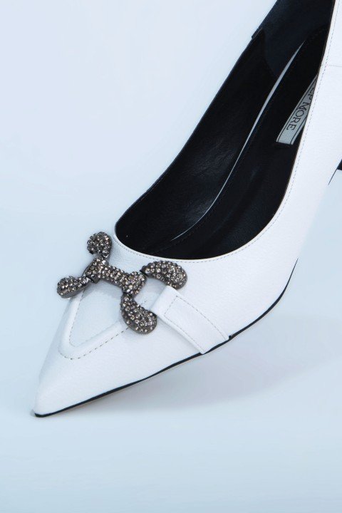 Kadın Topuklu Ayakkabı Z711535-Beyaz - 4